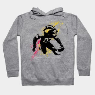 Honey Badger American Football Player Painting Hoodie